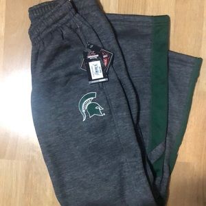 New Michigan State Sweat Pants  - Straight Leg